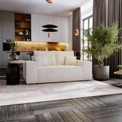 Schlafsofa mit Bettkasten kleine 188 cm breite MALAG Creme