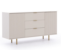 Kommode mit gerifflete Front NUBIA Cashmeere