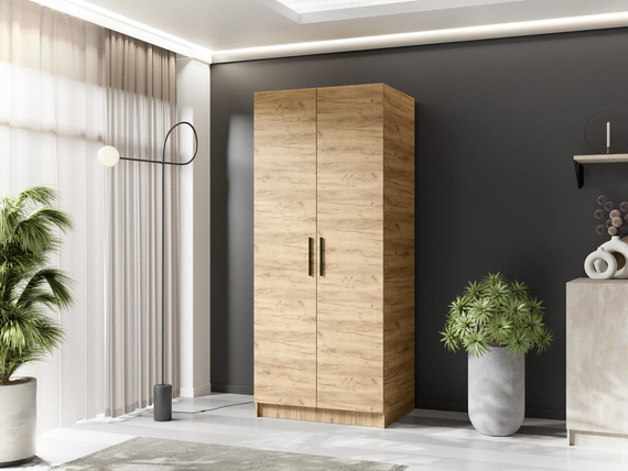 Geräumige Garderobe für Büro POLA Eiche craft