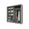 Schwebetürenschrank mit Spiegel ARTI 08 Grau