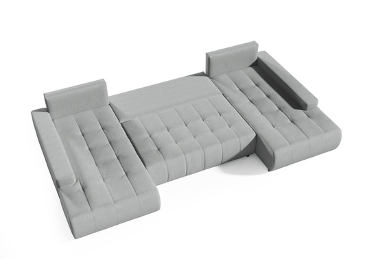 Großes Ecksofa in U-Form für Wohnzimmer MONA Beige