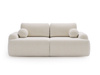 Schlafcouch mit runden Armlehnen Beige OLIO