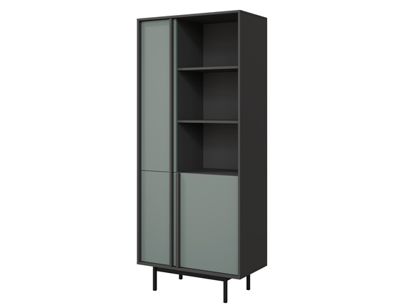 Elegant design Bücherregal Salbei/Anthrazit MALTS