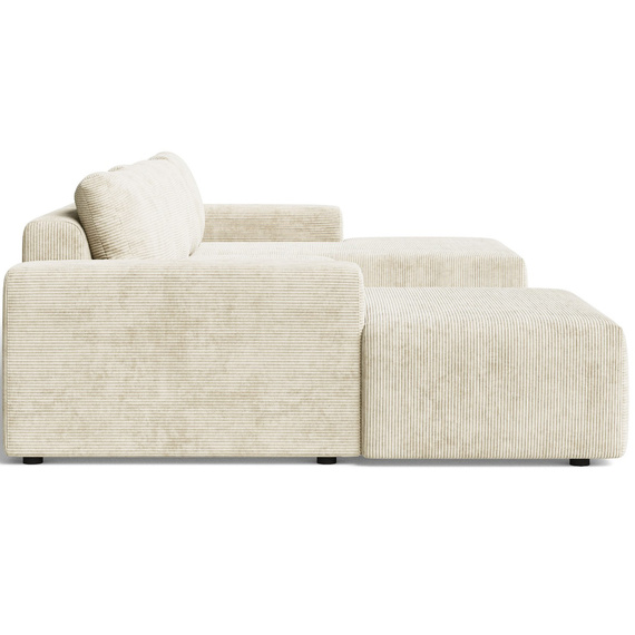 Japandi Ecksofa U-form 360cm Breite Creme