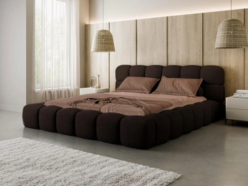 Lattenrost mit Holzrahmen \ Braun \ 180x200