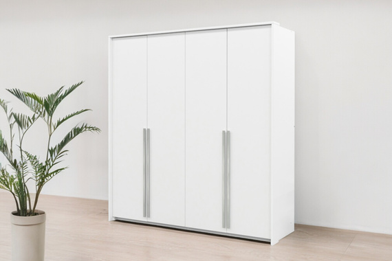 Drehtürenschrank Weiß GOLDAS