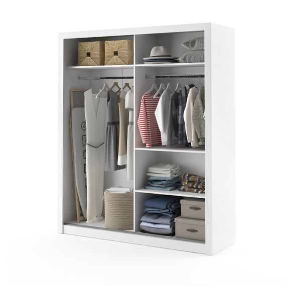 Mehrweckschrank mit Spiegel ARTI 03 Weiß