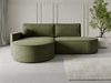 Ottomane Links \ boucle \ Olivgrün