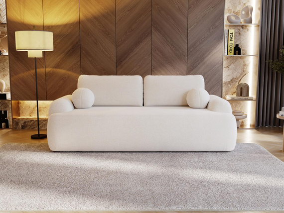 Schlafsofa designer Bouclé Weiß TEDI