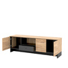 PORTO,  TV Tisch, Modern Wohnzimmer, Breite: 163 cm, Farbe: eiche
