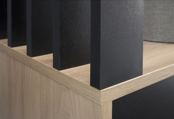 Garderoben-Set DECO mit Kleiderstange Artisan Eiche/Schwarz