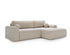 Design Ecksofa in modernem stil creme rechts AURA