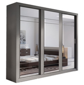 ARTI 02 mit 2 Aufhänger, 3-türig, Schwebetürenschrank mit Spiegel