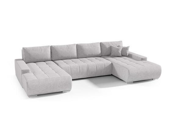 Großes Ecksofa in U-Form für Wohnzimmer MONA Beige
