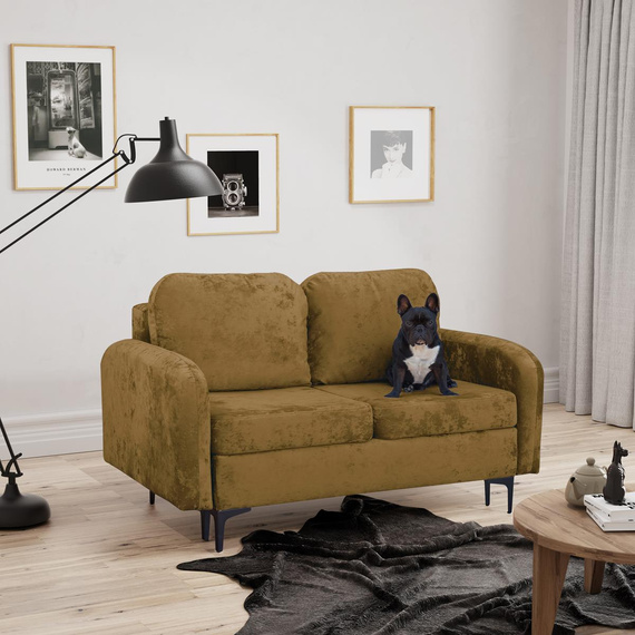 Schlafsofa klein 157 cm breit BELLA Gelb