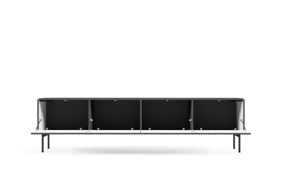 Elegante TV-Kommode LOUISS Schwarz