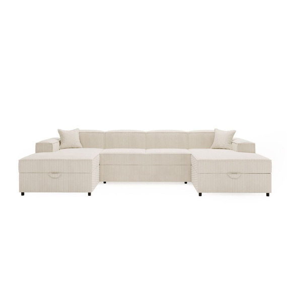 Ecksofa U-form SANTO Rosa Velvet