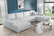 Großes Ecksofa in U-Form für Wohnzimmer MONA Beige