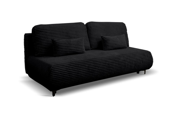 2 Sitzer Schlafsofa ohne Armlehnen schwarz NEO