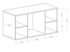 Kommode Sideboard BORDO Eiche Artisan