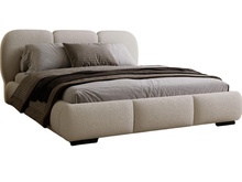 Modernes Stauraumbett Design 140x200 Hellbeige