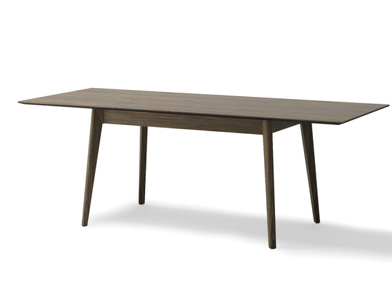 Rechteckiger Tisch ausziehbarer Eiche dunkel PAPHO