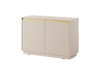 Kommode mit Rillenstruktur GLAM Beige