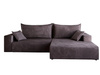 Moderne Couch 240 cm L Form Braun mit Schlaffunktion ARNO