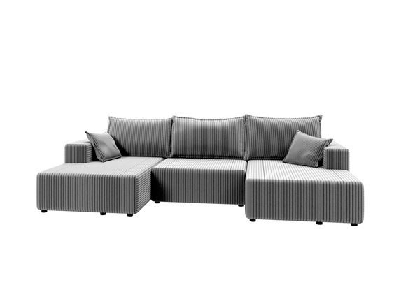 Design Ecksofa komfortabel Grau CAVO