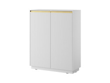 Kommode mit 2 Türen GLAM Weiß