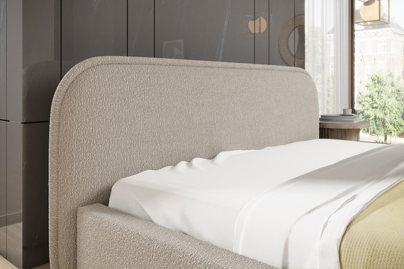 Polsterbett bequemes Schlafen 160x200 Beige