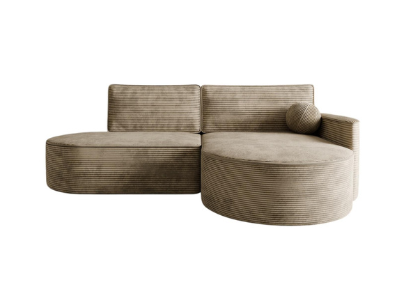  Ecksofa Exklusives L Form Sofa mit Stil Beige MORENO