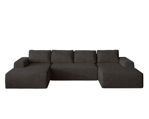 Ecksofa U-form 360cm Breite Graphit