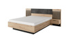 Holzbett mit Nachttischen MONS Eiche artisan