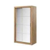 Kleiderschrank mit Spiegel ARTI Breite 120 cm Eiche Artisan