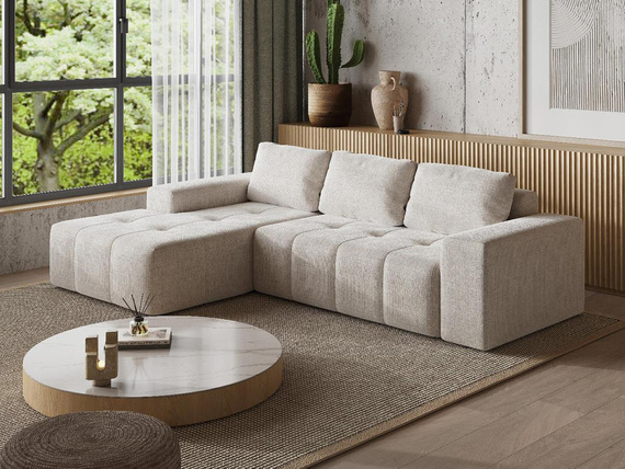 Komfortable Eckcouch Beige