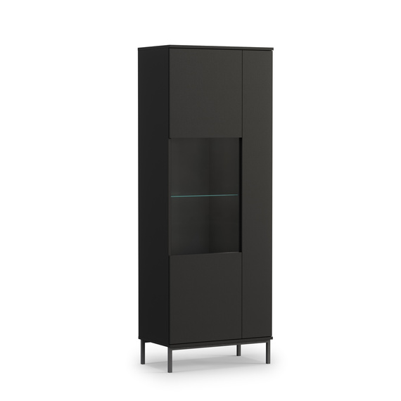 Vitrine mit zwei Türen MENS Schwarz