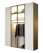 Moderner Kleiderschrank mit Glasfront Kaschmir STELLS