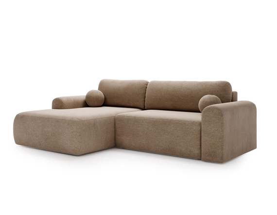 Design Ecksofa in modernem stil velvet beige links AURA