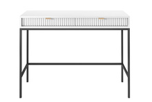 Schminktisch mit 2 Schublade NANCY Weiß/Schwarz