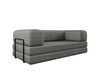 Schlafsofa Design Cord Graphit LAMILO