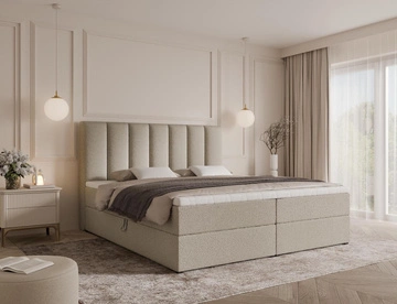 Beige \ 120 \ ohne Topper \ boucle