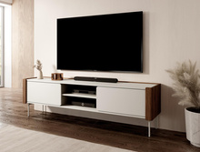 TV-Schrank mit 2 Türen Kaschmir/Nussbaum SUZ