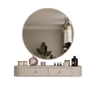 Hängend Schminktisch mit Rund Spiegel OVI