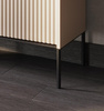 Kommode modern mit gerifflete Front für Wohnzimmer FLORE