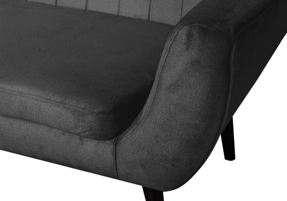 2 Sitzer Sofa für das Wartezimmer TULIO GRAPHIT 