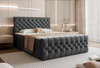 Glamouröses Samtbett mit hohem Komfort Graphit 200x200 MIAMI
