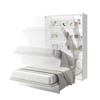 Horizontal Wandklappbett Lenart Bed Concept Weiß Matt 90