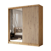 Schwebetürenschrank VENTURA mit Lamellen Artisan