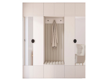 Modern Garderoben-Set mit Sitzbank Kaschmir PORTOFINO